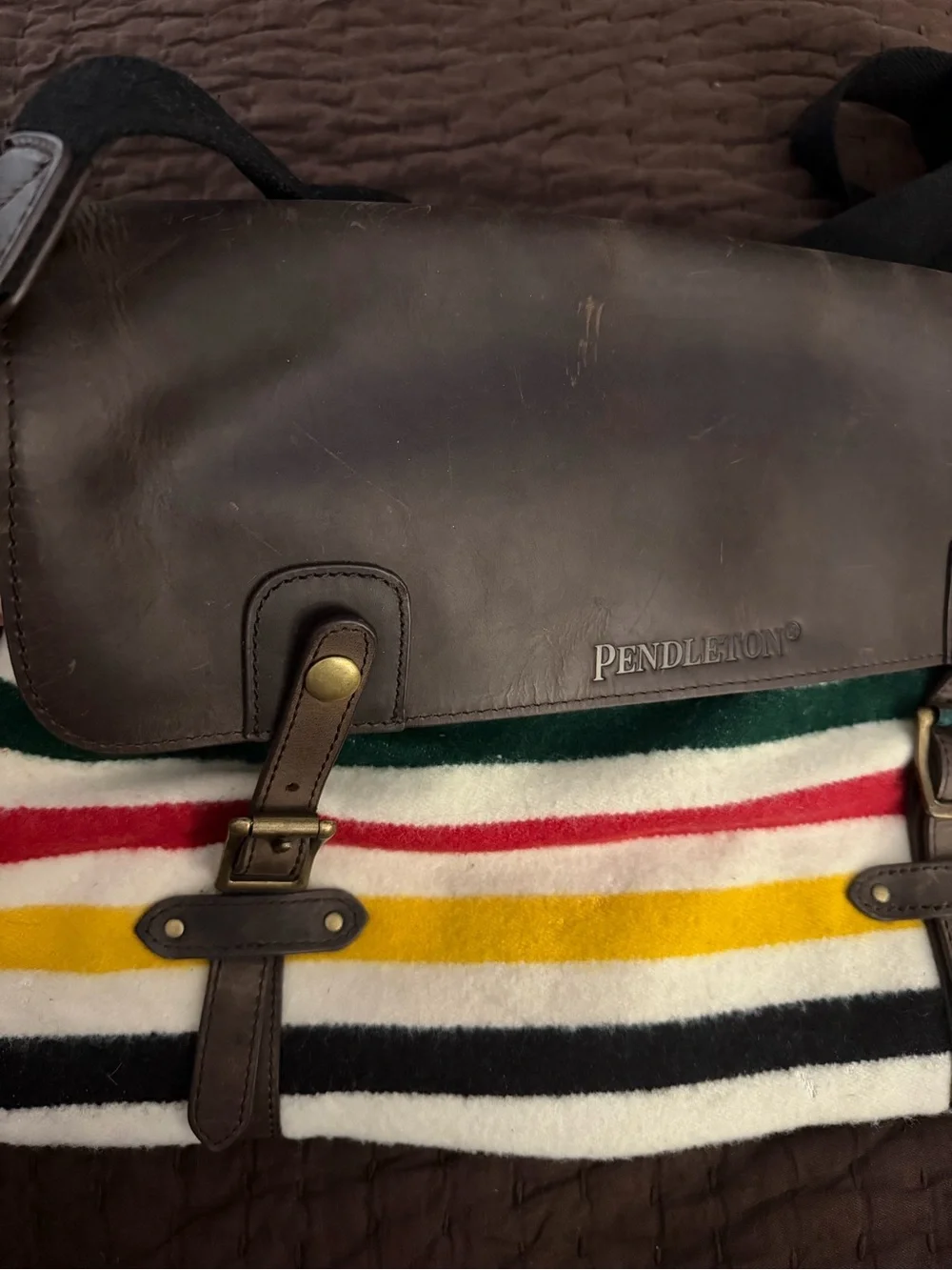 Vintage Pendleton Glacier Park Mineral Messenger Bag